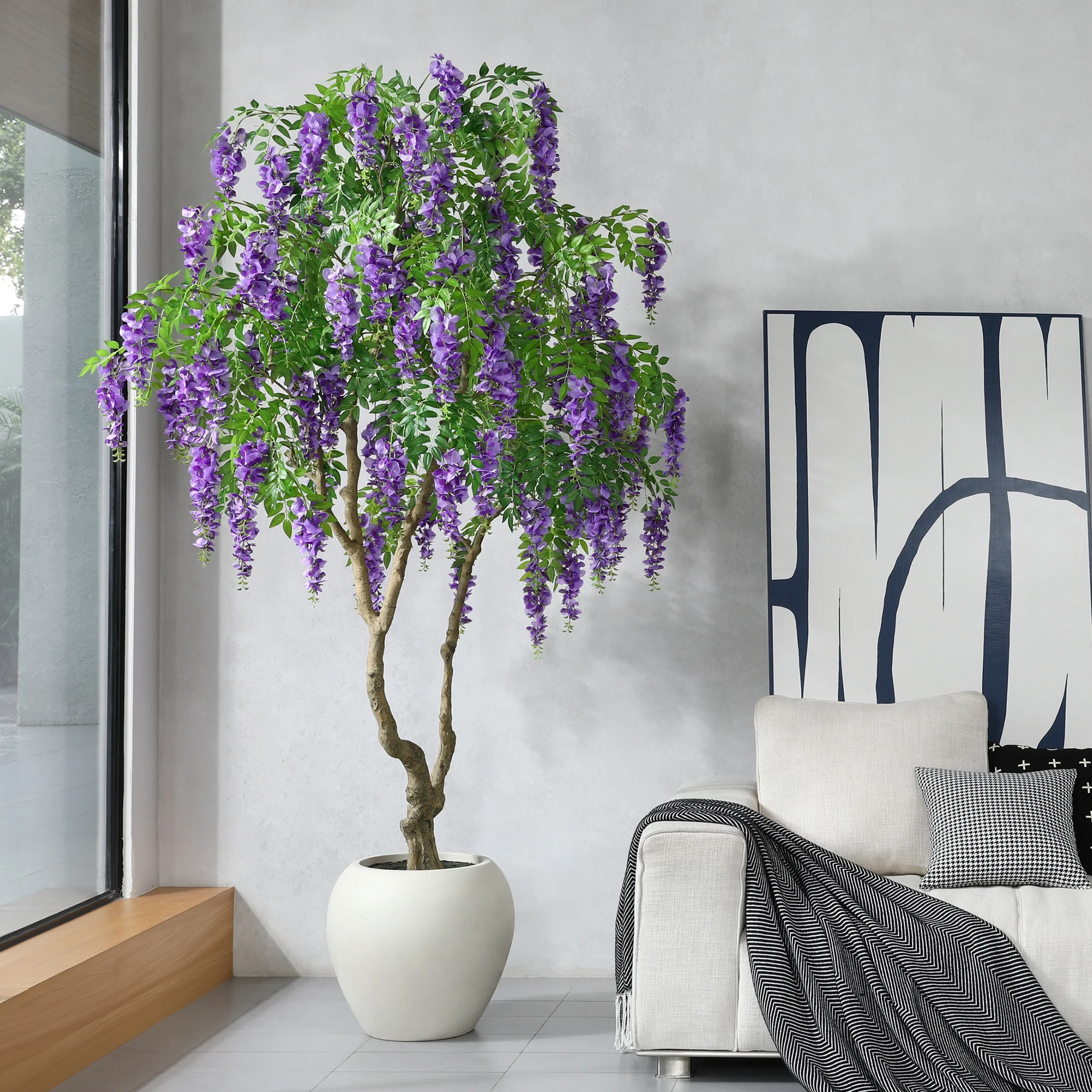 Árvore Decorativa Glicínia Imperial Roxa