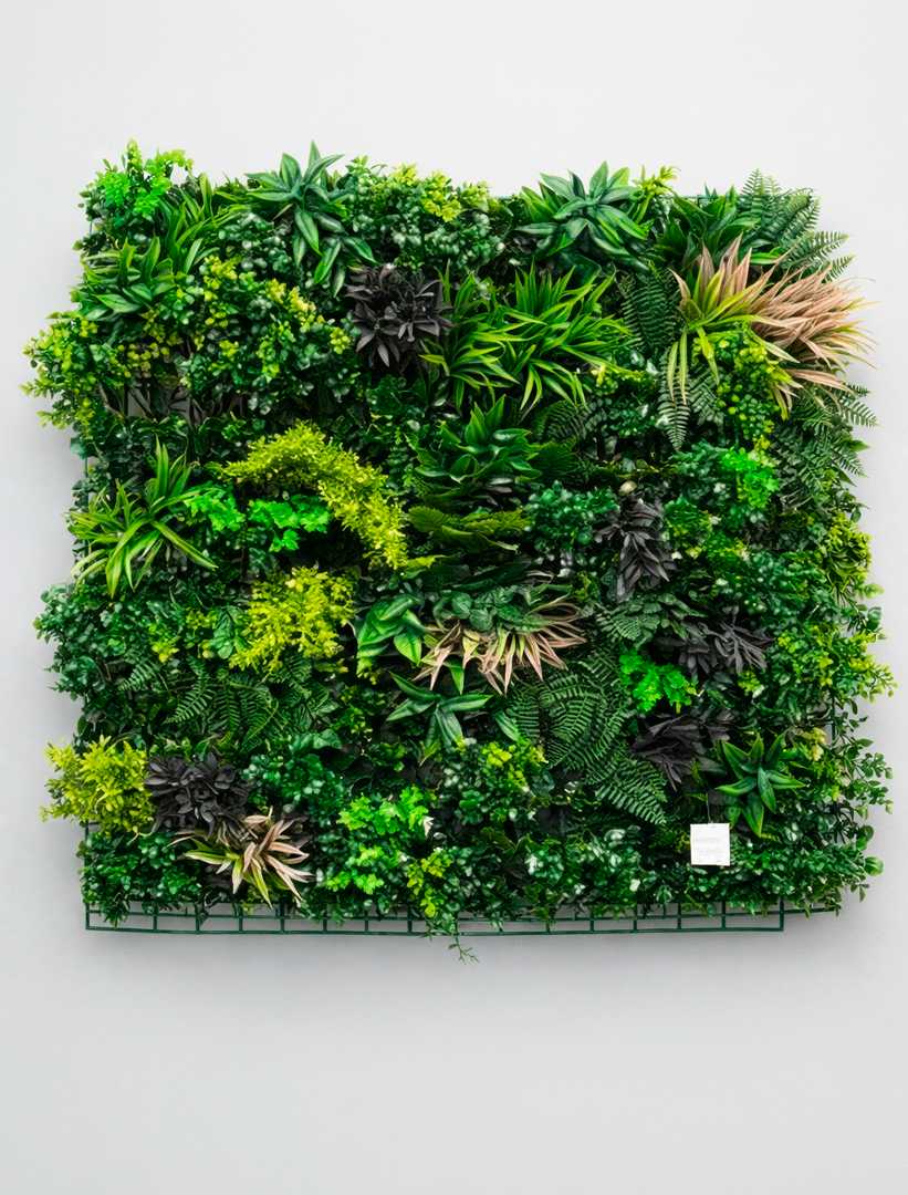 Jardim Vertical Artificial Premium – Kit 6 Placas (6m²)