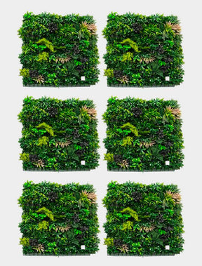Jardim Vertical Artificial Premium – Kit 6 Placas (6m²)