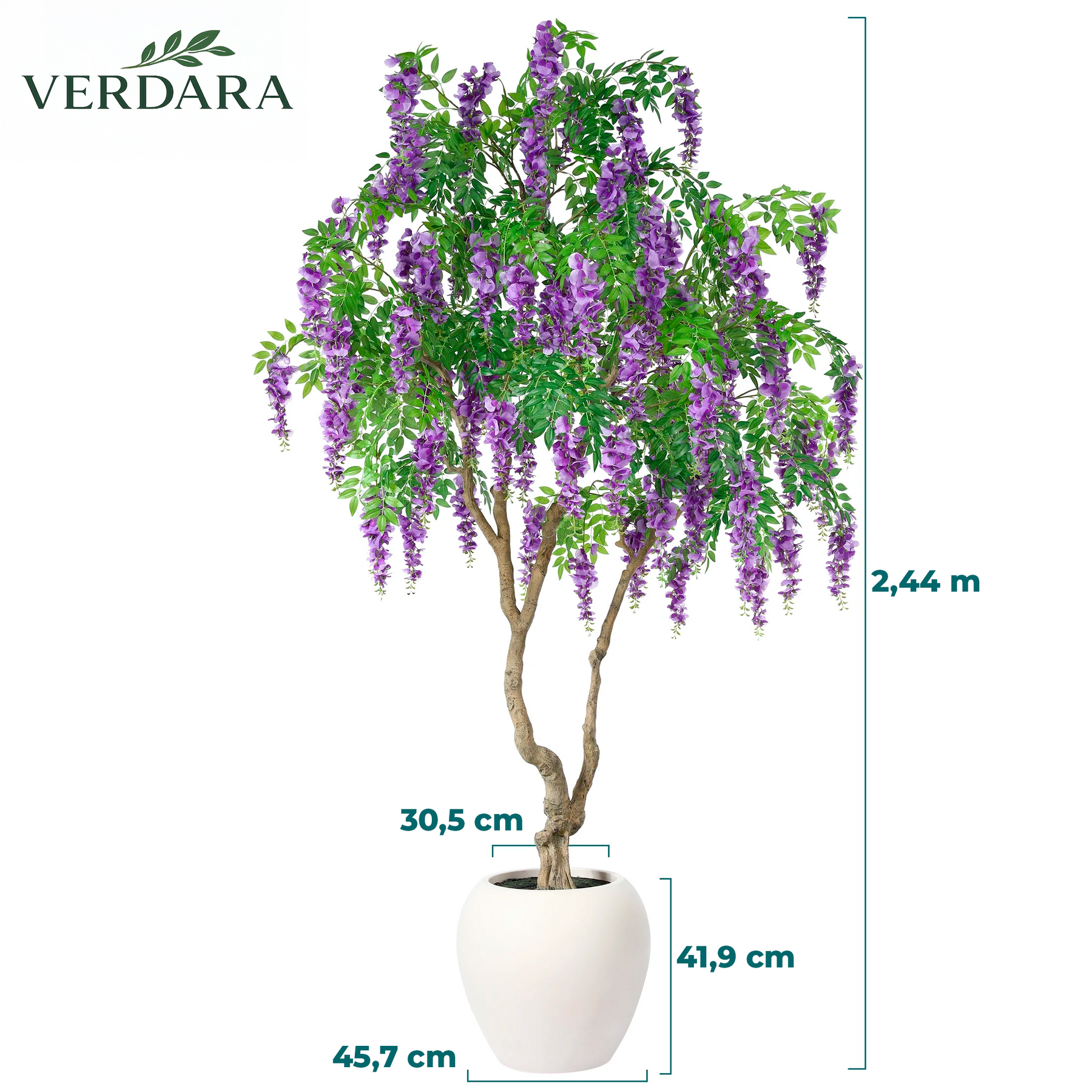 Árvore Decorativa Glicínia Imperial Roxa