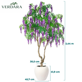 Árvore Decorativa Glicínia Imperial Roxa